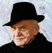 Portrait de Milan Kundera par Jamal Mahmoud (2015)