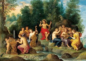 Apollon et les neuf Muses par Jan van Balen